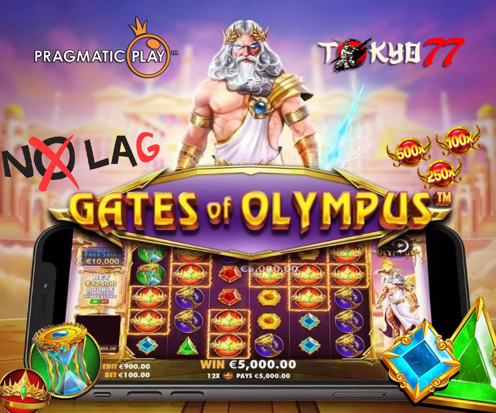 The Horror of Zeus's Lightning from the Game Gates of Olympus